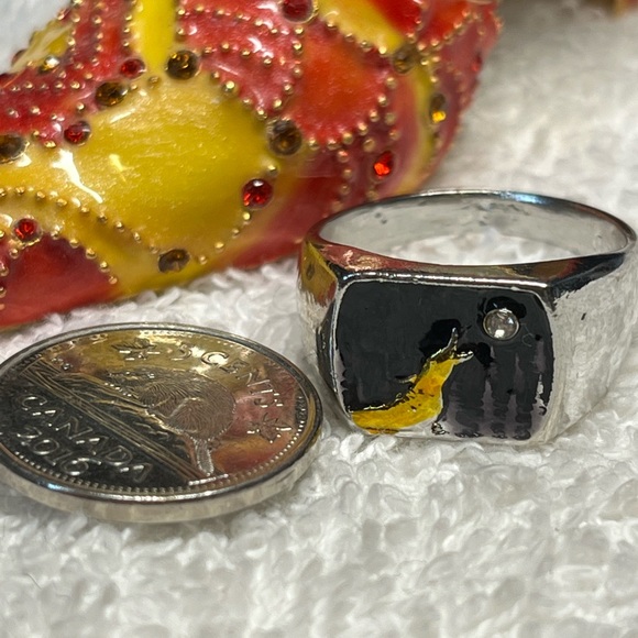 Howling wolf mens ring - Picture 6 of 6